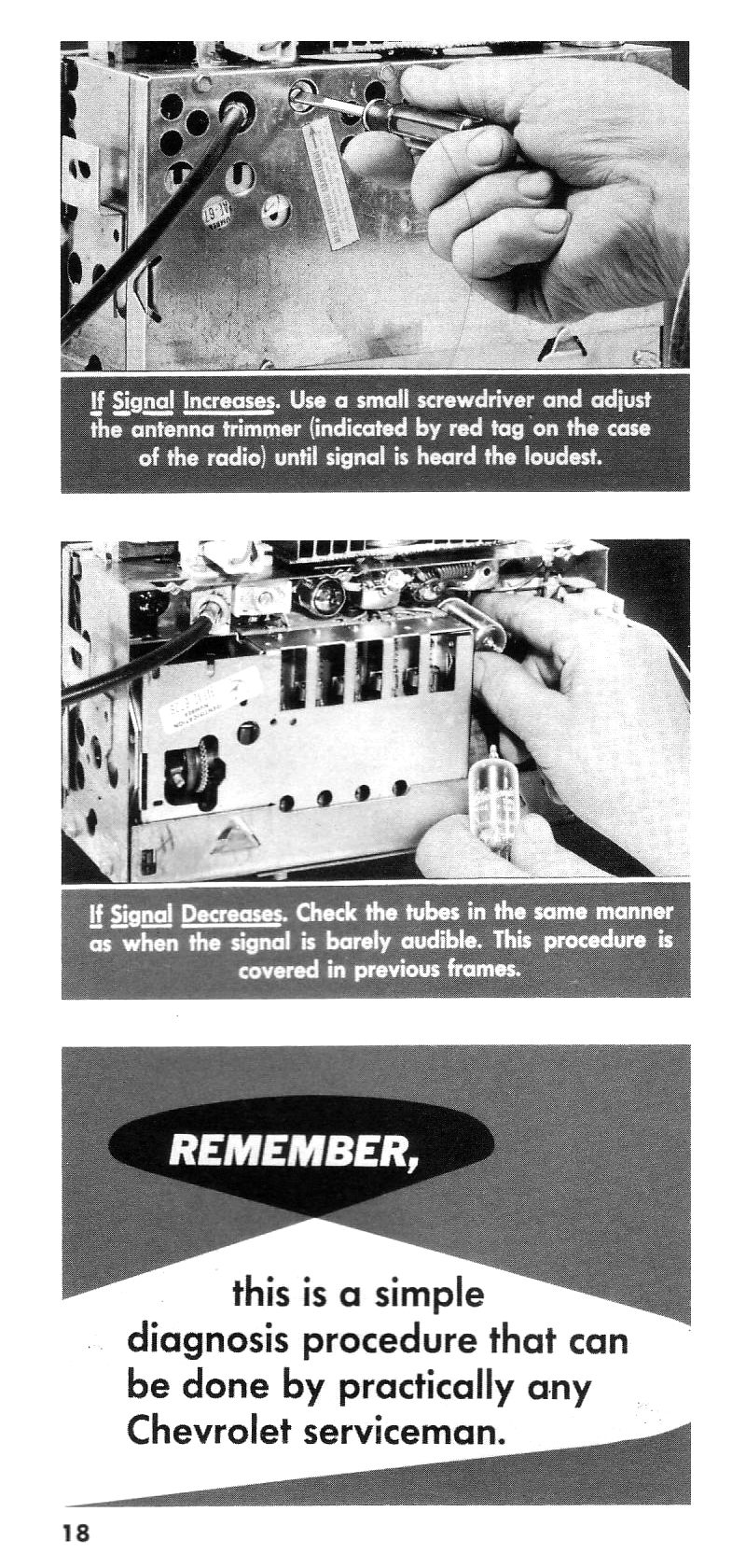 1959 Chevrolet Rapid Radio Checks Booklet Page 7